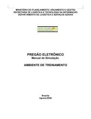 manual de treinamento do pregão eletrônico - ComprasNet