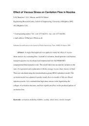 Effect of Viscous Stress on Cavitation Flow in Nozzles - Cham