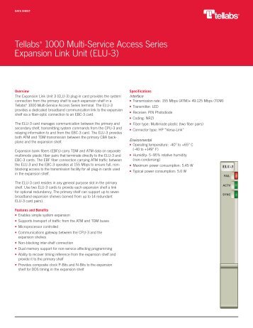 Expansion Link Unit (ELU-3) - Tellabs