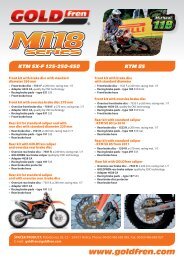 KTM SX-F 125-250-450 KTM 85 - Goldfren