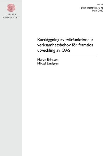 KartlÃ¤ggning av tvÃ¤rfunktionella verksamhetsbehov fÃ¶r ... - DiVA Portal