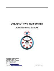 cosasco Â® two-inch system access fitting manual - Rohrback ...