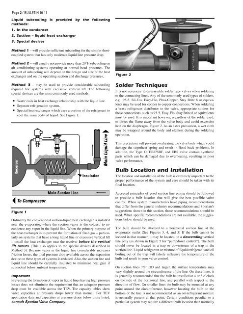 Sporlan TXV Inst Se.. - HVAC.Amickracing