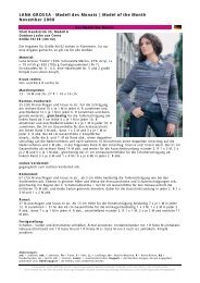 LANA GROSSA Â· Modell des Monats | Model of the Month November ...