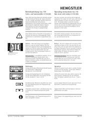 Betriebsanleitung tico 734 Operating instructions tico 734