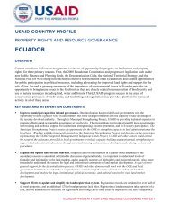 ECUADOR - Land Tenure and Property Rights Portal