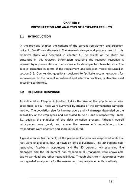 an evaluation of the recruitment and selection policy and practice in ...