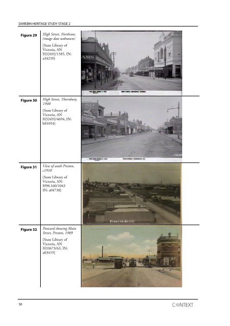 City of Darebin Heritage Study Volume 1 Draft Thematic