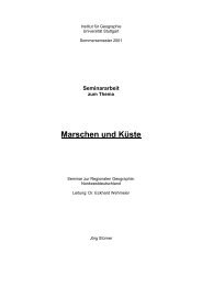 Marschen und Küste - Institut für Geographie - Universität Stuttgart