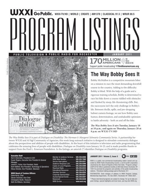 Program Listings - January 2011 - WXXI