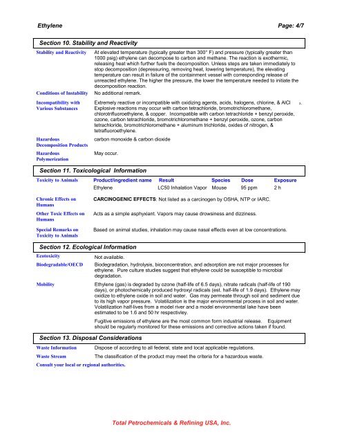 6148 Ethylene - Total Refining & Chemicals