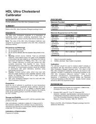 HDL Ultra Cholesterol Calibrator - Sekisui Diagnostics