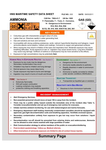 ammonia gas (d) - Arcopol.eu