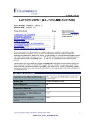 LUPRON-DEPOT (LEUPROLIDE ACETATE) - Oxford Health Plans