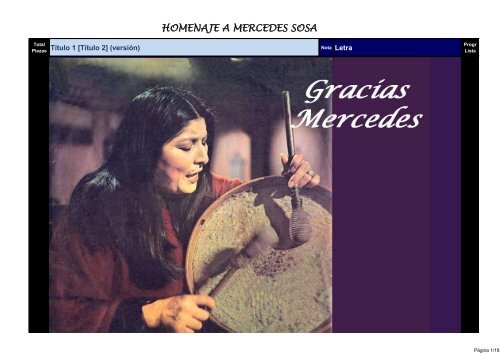 homenaje a mercedes sosa - HectorTierno.org