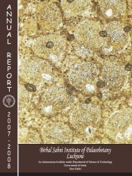 Annual Report 2007-2008 - Birbal Sahni Institute of Palaeobotany