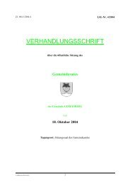 VERHANDLUNGSSCHRIFT - Geretsberg