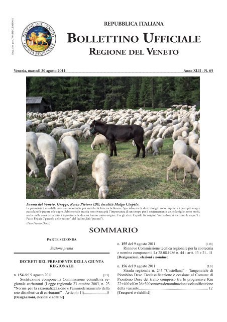 Bur N 65 Del 30 Agosto 2011 - Associazione Realtà Veneta