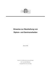 Hinweise zur Bearbeitung von Diplom- und Seminararbeiten