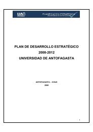 Plan Estrategico UA.pdf - Universidad de Antofagasta