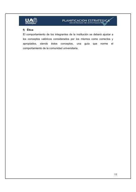 Plan Estrategico UA.pdf - Universidad de Antofagasta