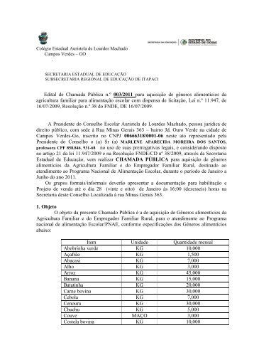 ColÃ©gio Estadual Auristela de Lourdes Machado - Secretaria da ...