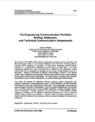 The engineering communication portfolio: writing ... - IEEE Xplore