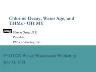 Chlorine Decay, Water Age, and THMs - OH MY - Ohiowater.org