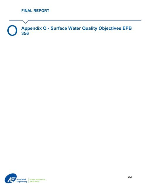 EPB 356 - Surface Water Quality Objectives: Interim Edition
