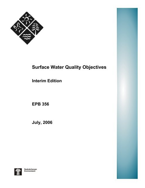 EPB 356 - Surface Water Quality Objectives: Interim Edition