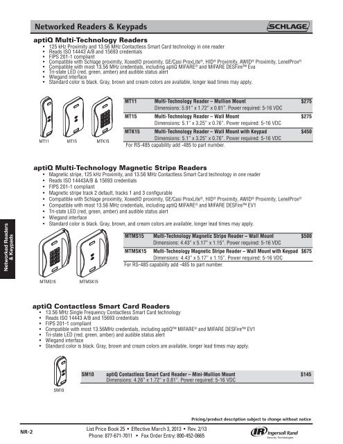 Schlage Electronics - Top Notch Distributors, Inc.