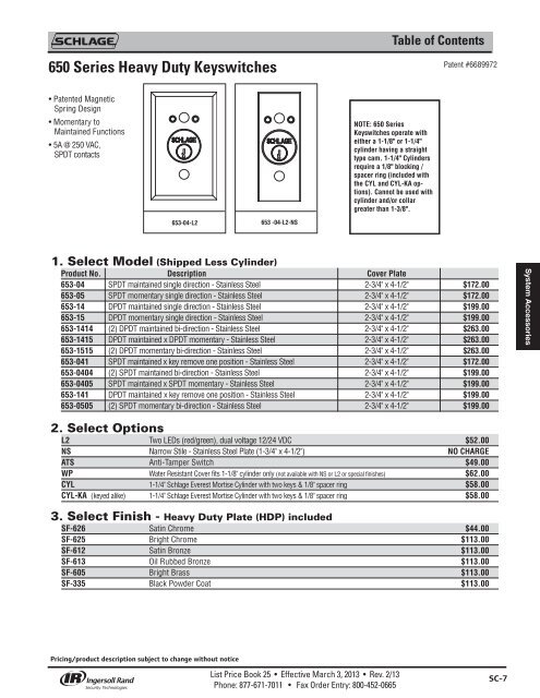 Schlage Electronics - Top Notch Distributors, Inc.