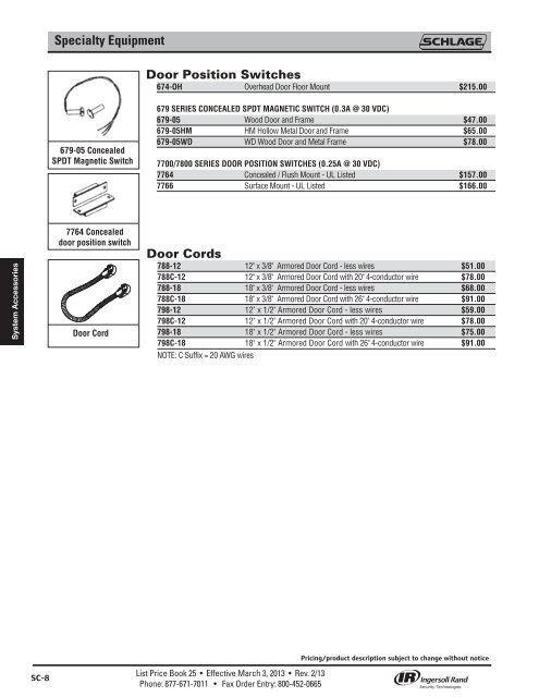 Schlage Electronics - Top Notch Distributors, Inc.