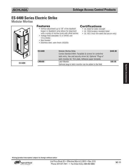 Schlage Electronics - Top Notch Distributors, Inc.