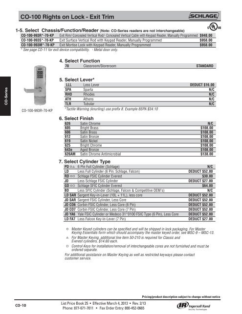 Schlage Electronics - Top Notch Distributors, Inc.