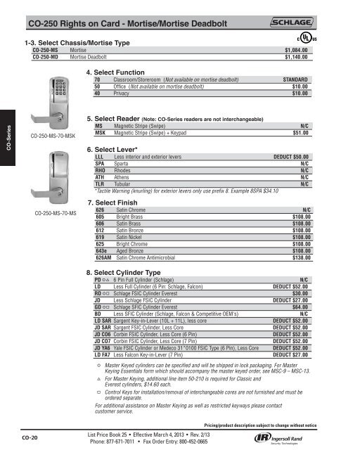 Schlage Electronics - Top Notch Distributors, Inc.