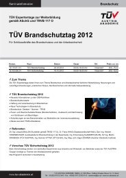 TÃV Brandschutztag 2012 - TÃV Austria Akademie