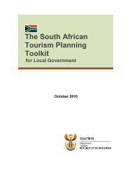 The South African Tourism Planning Toolkit - Department of Tourism