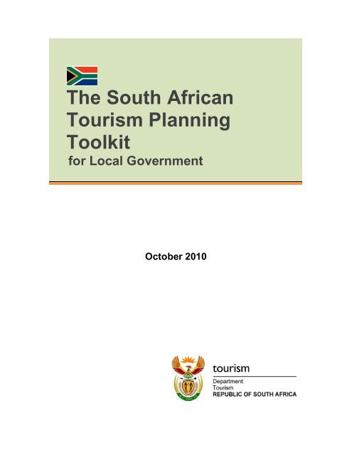 The South African Tourism Planning Toolkit - Department of Tourism