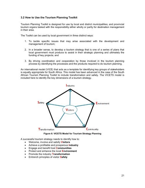 The South African Tourism Planning Toolkit - Department of Tourism