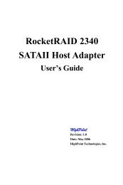 RocketRAID 2340 User Manual v1.0 - Highpoint