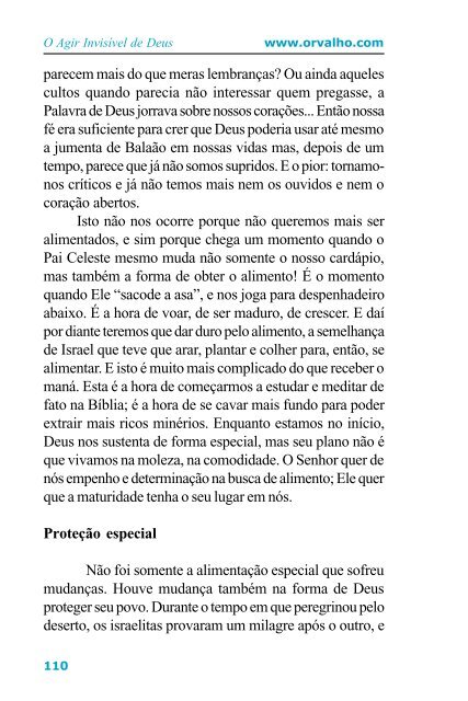 O Agir InvisÃ­vel de Deus - Livros evangÃ©licos