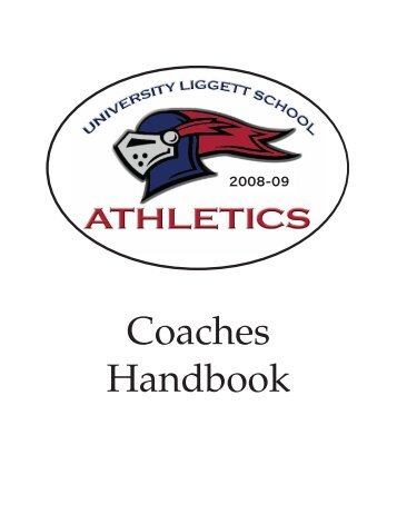Coaches Handbook - University Liggett School