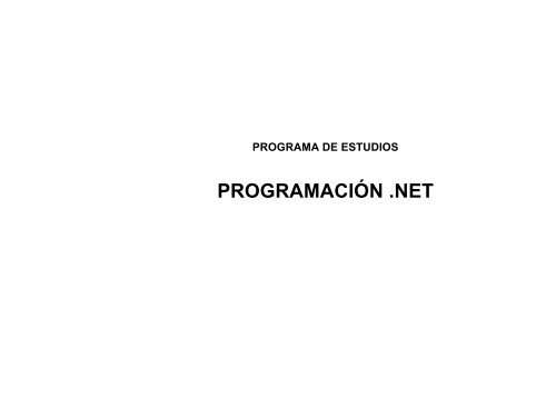 programa de ProgramaciÃ³n .NET - Cobaev