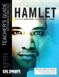 Hamlet Teacher's Guide - California Shakespeare Theater