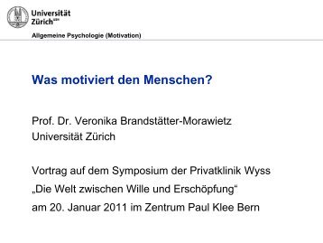 Implizite Motive - Privatklinik Wyss