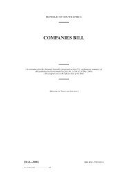 COMPANIES BILL - Department of Trade and Industry