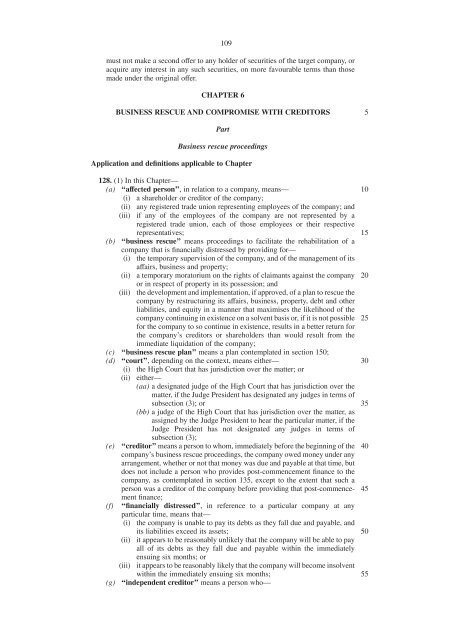 COMPANIES BILL - Department of Trade and Industry