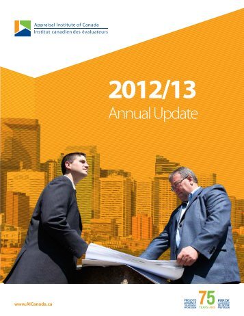 Annual Update (2012-2013) - Appraisal Institute of Canada