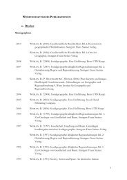 Gesamtverzeichnis der Publikationen - Institut für Geographie